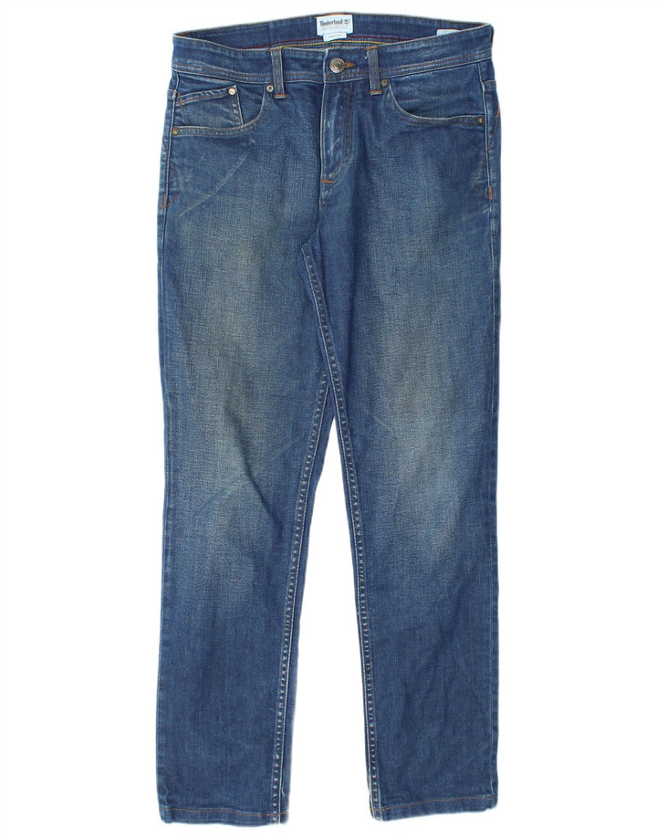Timberland Mens Slim Jeans W32 L30 Blue Cotton