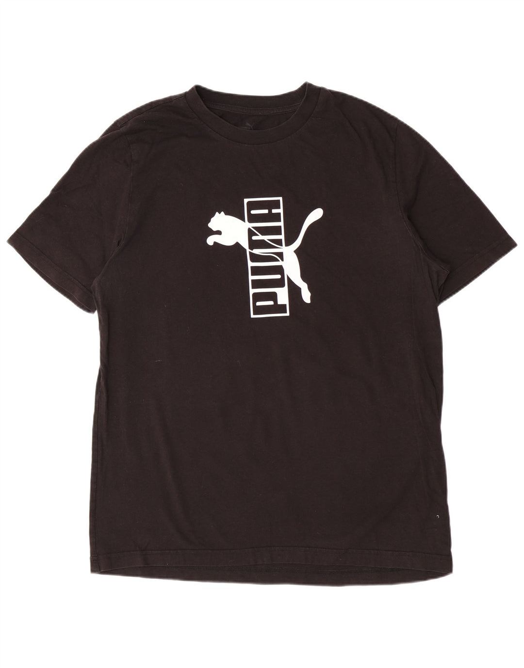 Puma Mens Graphic T-Shirt Top Large Black
