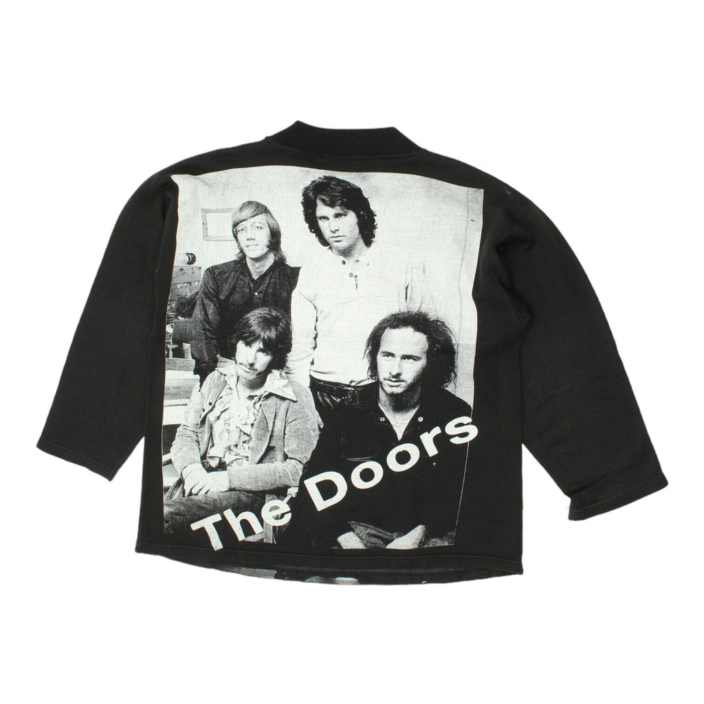 The Doors Mens Black Sweatshirt | Vintage Rock Band Music Jim Morrison VTG | Vintage Messina Hembry | Thrift | Second-Hand Messina Hembry | Used Clothing | Messina Hembry 