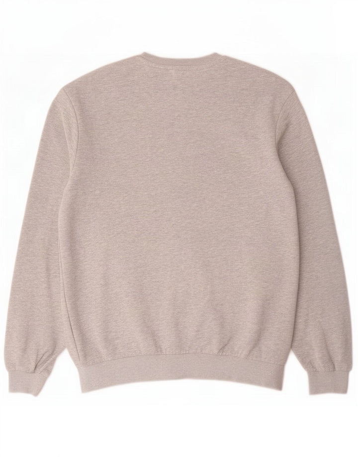 Fila Mens Sweatshirt Jumper Small Grey Flecked Cotton