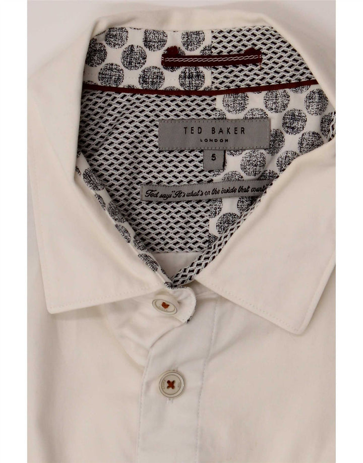 Ted Baker Mens Shirt Size 5 XL White Cotton