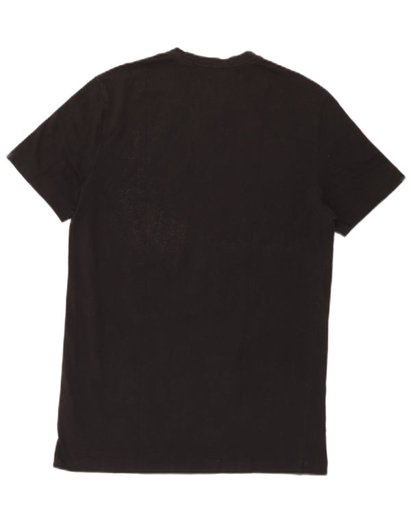 Emporio Armani Mens Graphic T-Shirt Top Medium Black Cotton