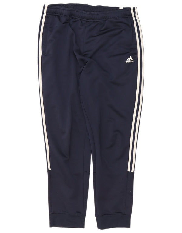 Adidas Mens Tracksuit Trousers Joggers XL Navy Blue Polyester Sports