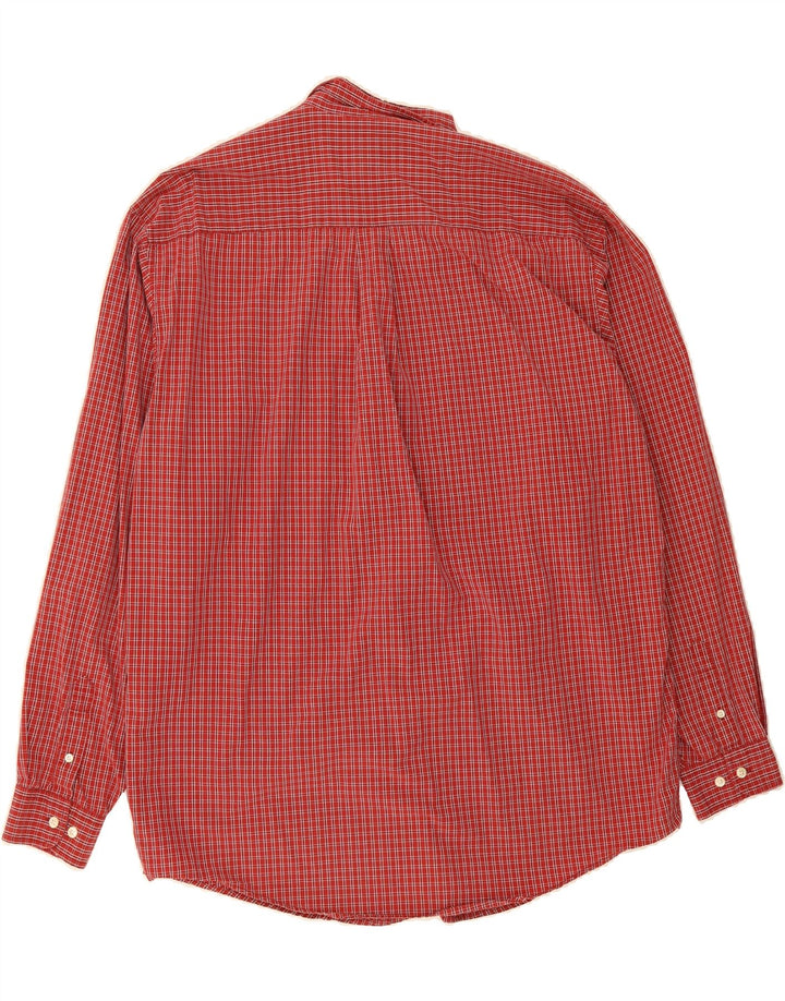 EDDIE BAUER Mens Shirt Large Red Check Cotton Vintage Eddie Bauer and Second-Hand Eddie Bauer from Messina Hembry 