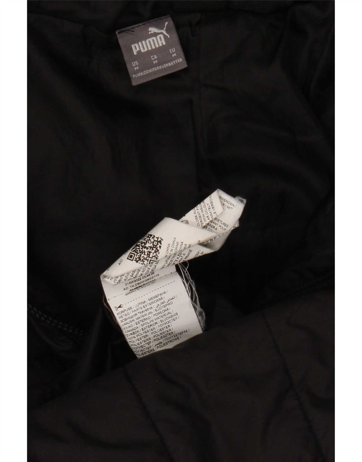 Puma Womens Hooded Padded Coat UK 14 Medium Black Polyester