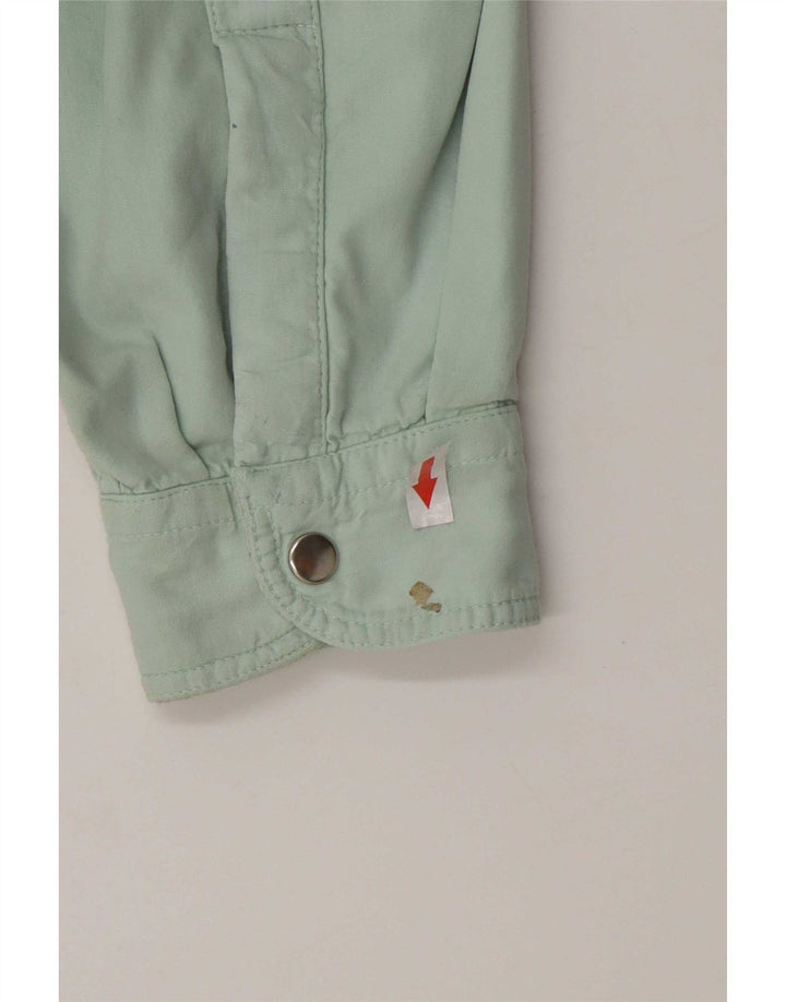 Murphy & Nye Mens Shirt Large Green Cotton
