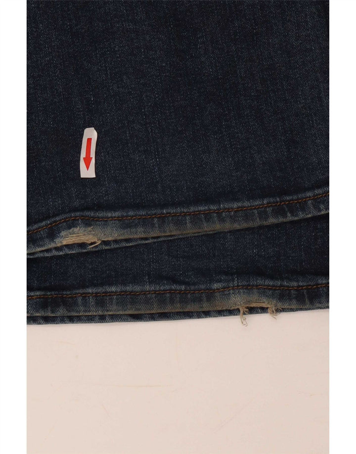 Wrangler Mens Straight Jeans W36 L30 Blue Cotton