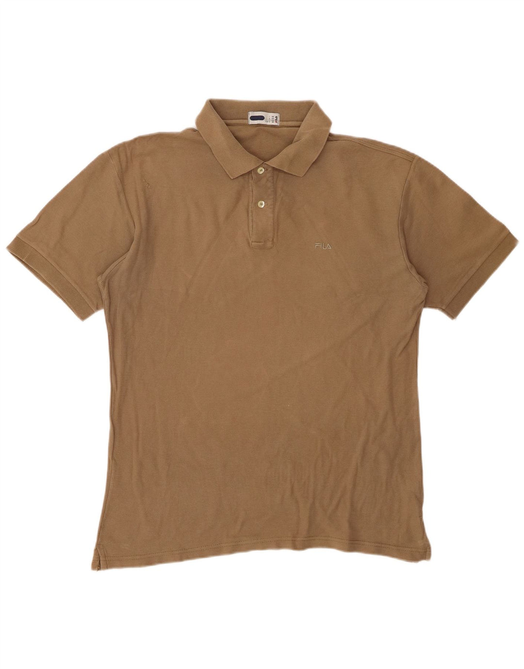 FILA Mens Polo Shirt Medium Brown