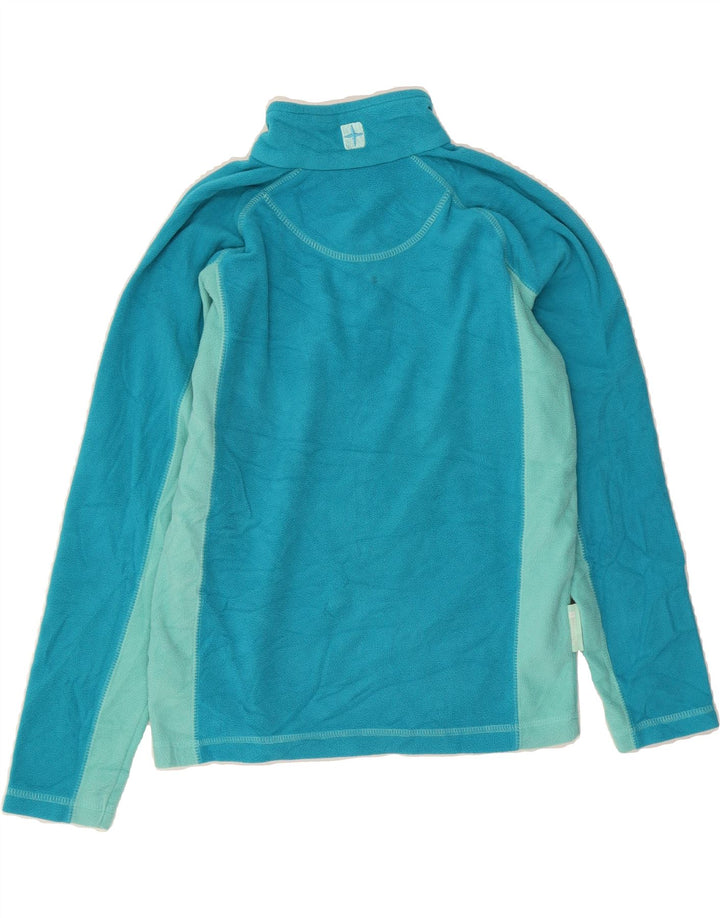 MOUNTAIN WAREHOUSE Boys Fleece Jumper 11-12 Years Blue Colourblock Vintage Mountain Warehouse and Second-Hand Mountain Warehouse from Messina Hembry 