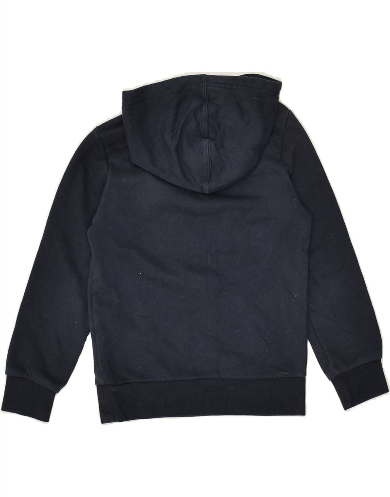 CHAMPION Boys Graphic Hoodie Jumper 7-8 Years Small Navy Blue Cotton | Vintage Champion | Thrift | Second-Hand Champion | Used Clothing | Messina Hembry 