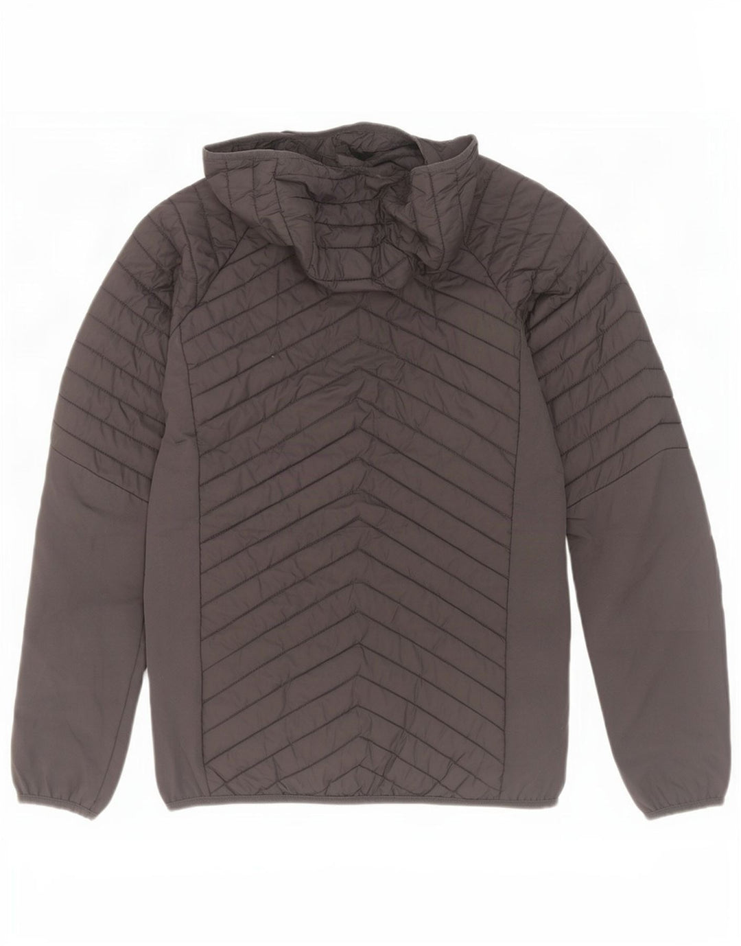 Mountain Warehouse Mens Hooded Padded Jacket UK 34 XS Grey Polyester