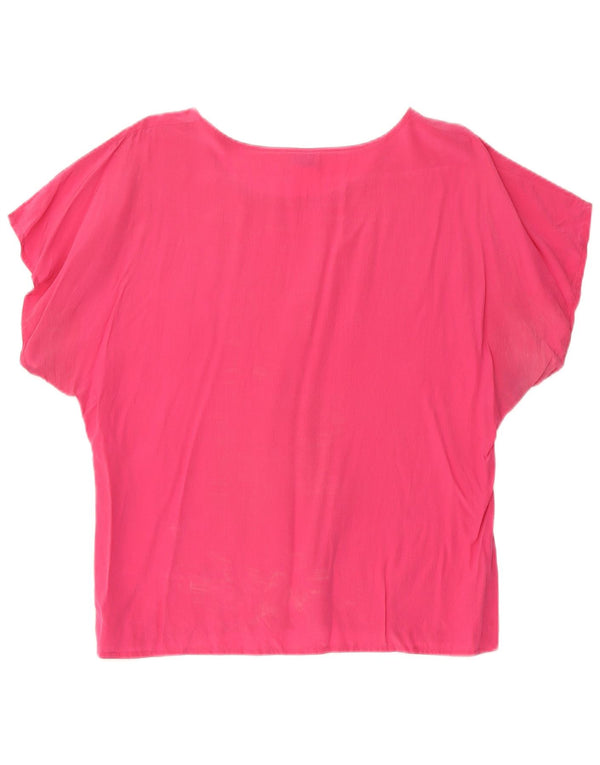 MARELLA Womens Blouse Top UK 16 Large Pink Silk