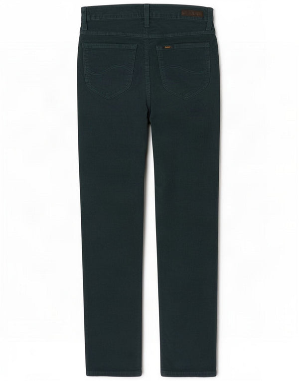 Lee Womens Jade Slim Corduroy Trousers W28 L31 Green Cotton