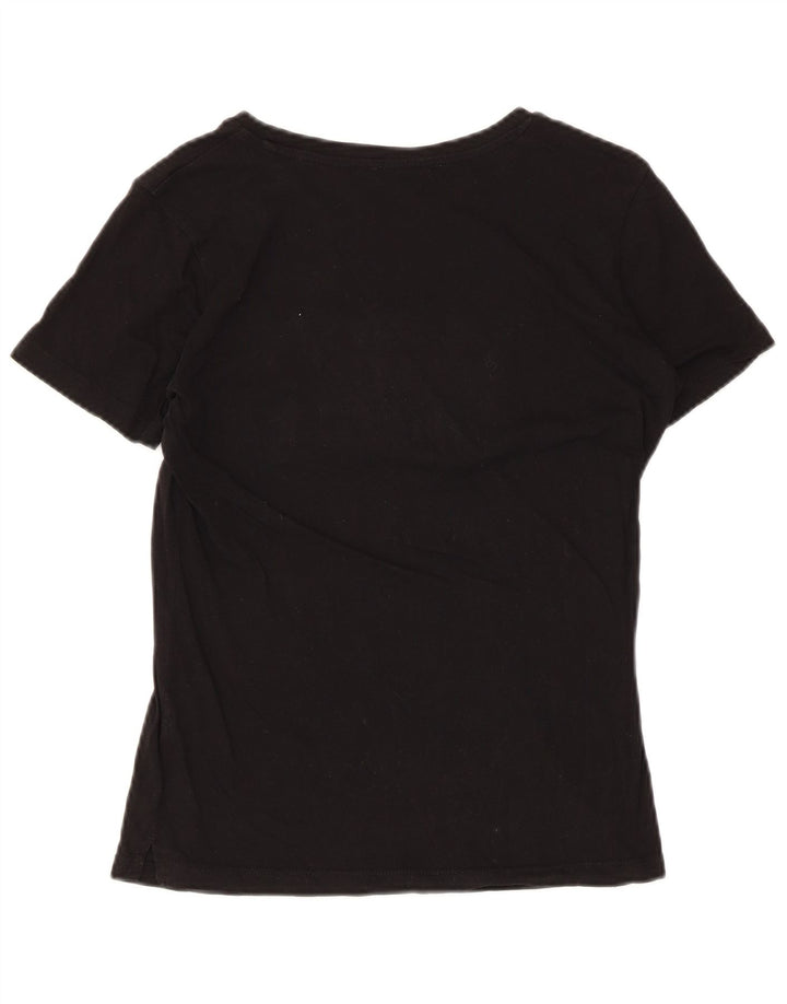 Guess Womens Graphic T-Shirt Top UK 10 Small Black