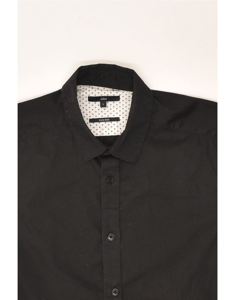 JULES Mens Extra Slim Fit Shirt Small Black Cotton | Vintage Jules | Thrift | Second-Hand Jules | Used Clothing | Messina Hembry 