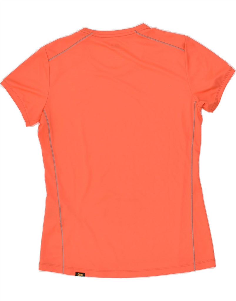 JACK WOLFSKIN Womens T-Shirt Top UK 12 Medium Orange Polyester | Vintage Jack Wolfskin | Thrift | Second-Hand Jack Wolfskin | Used Clothing | Messina Hembry 