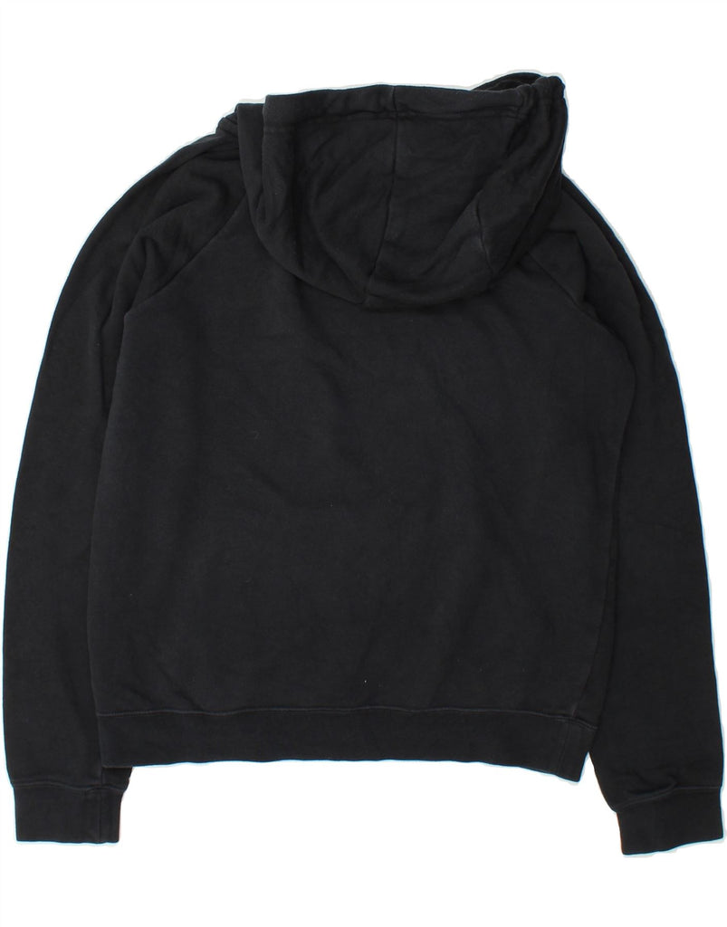 NIKE Womens Oversized Hoodie Jumper UK 6 XS Black Cotton Vintage Nike and Second-Hand Nike from Messina Hembry 