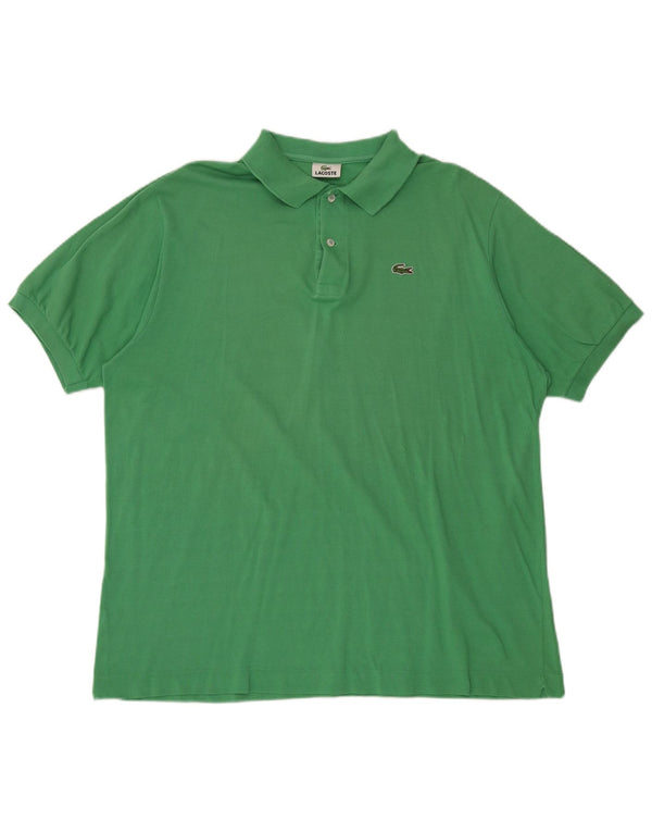 Lacoste Mens Polo Shirt Size 7 2XL Green Cotton