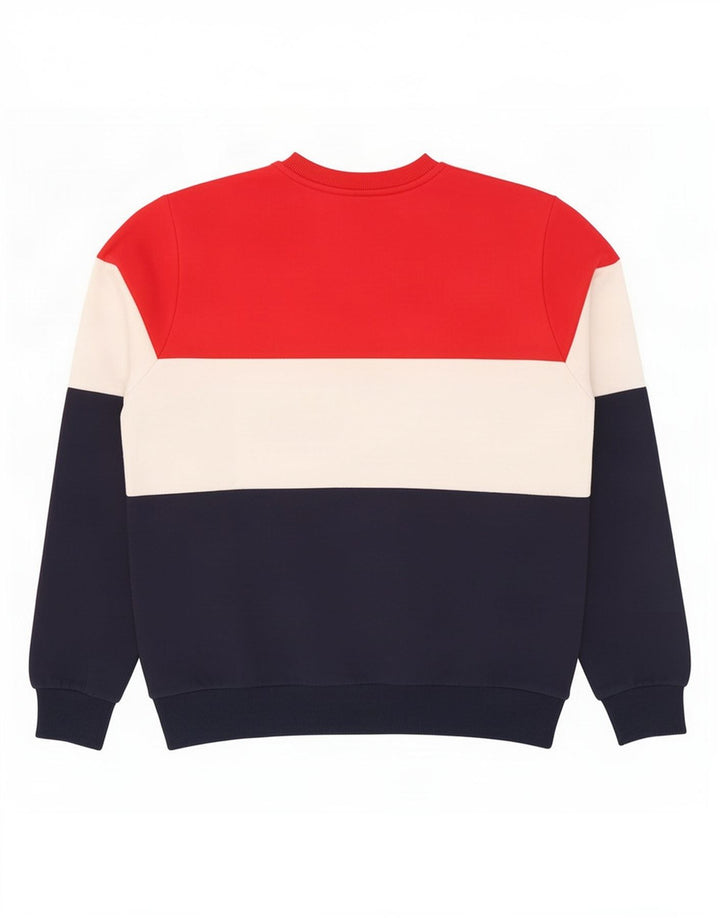 Fila Womens Sweatshirt Jumper UK 12 Medium Multicoloured Colourblock