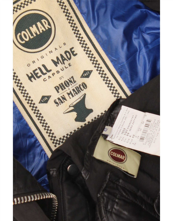 Colmar Womens Biker Jacket IT 42 Small Black Nylon