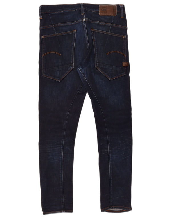 G-Star Mens Super Slim Jeans W32 L28 Navy Blue Cotton