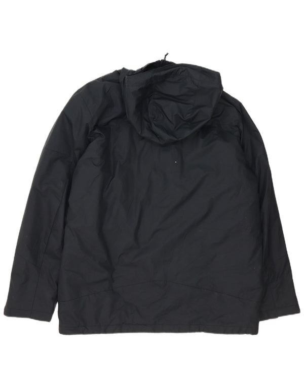 Columbia Mens Hooded Windbreaker Jacket UK 40 Large Black Nylon
