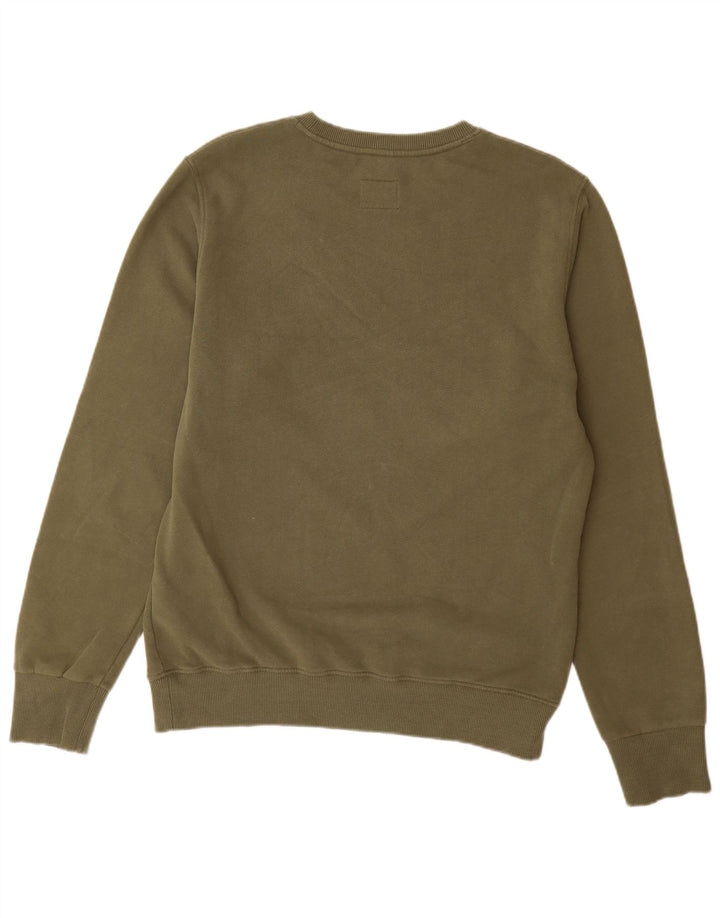 Superdry Mens Graphic Sweatshirt Jumper XL Khaki Cotton