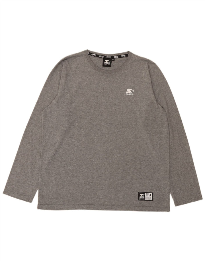 Starter Womens Long Sleeve T-Shirt Top UK 21 2XL Grey