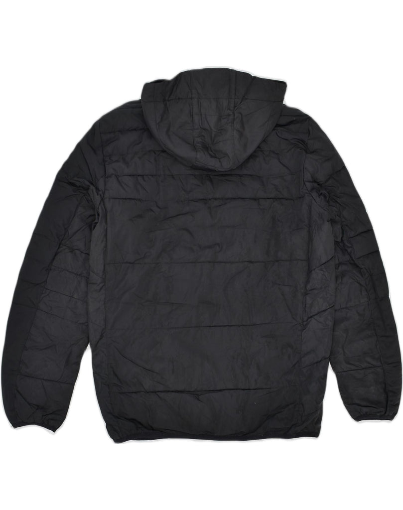 JACK & JONES Mens Hooded Padded Jacket UK 40 Large Black | Vintage | Thrift | Second-Hand | Used Clothing | Messina Hembry 