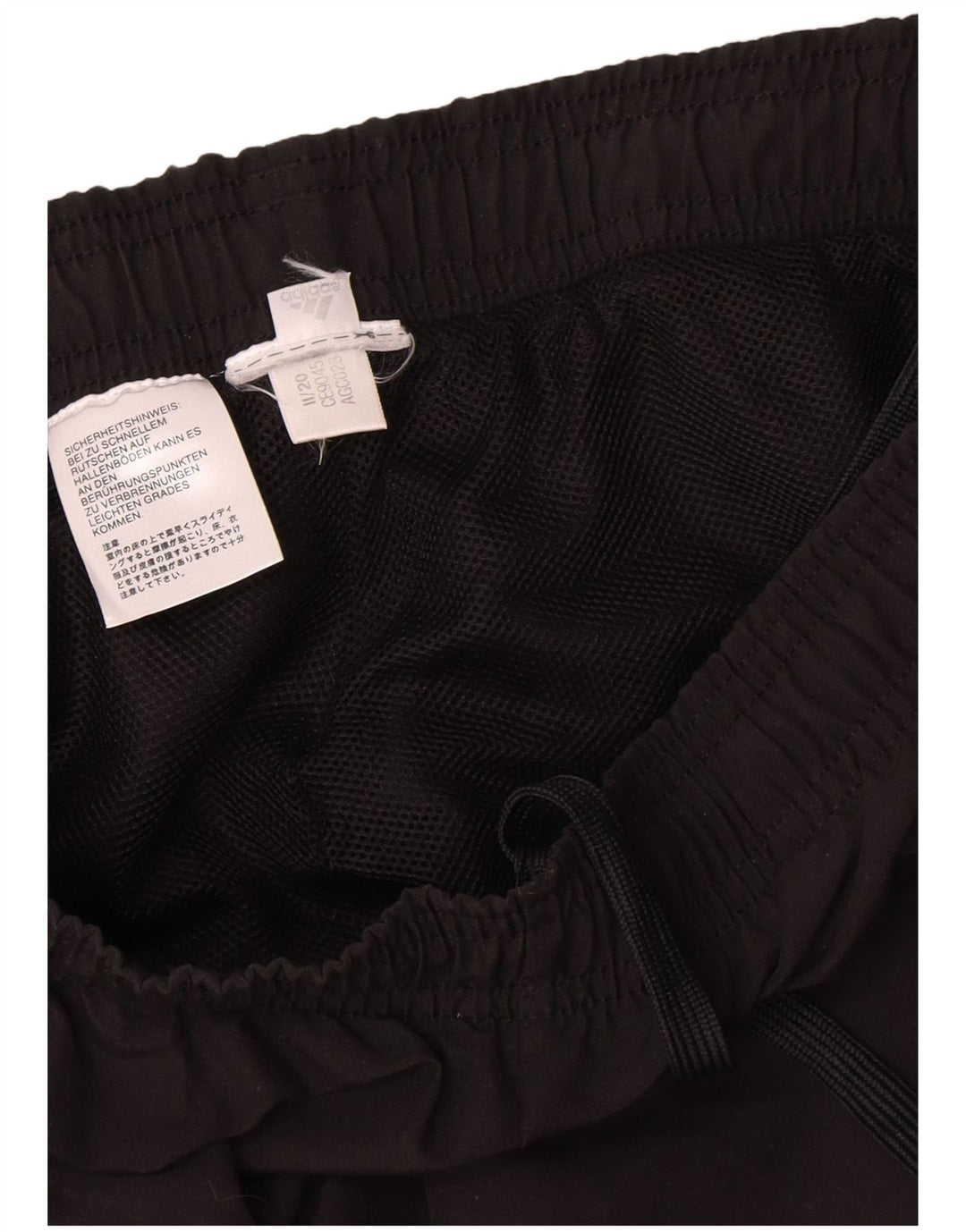 Adidas Mens Tracksuit Trousers Medium  Black Colourblock Polyester