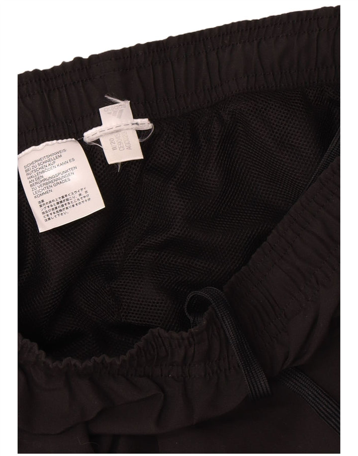 Adidas Mens Tracksuit Trousers Medium  Black Colourblock Polyester