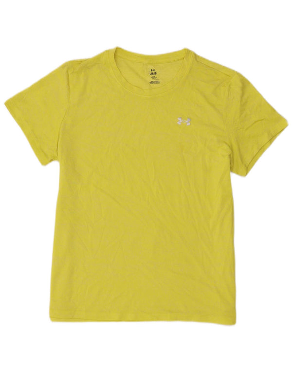 Under Armour Mens T-Shirt Top Large Yellow