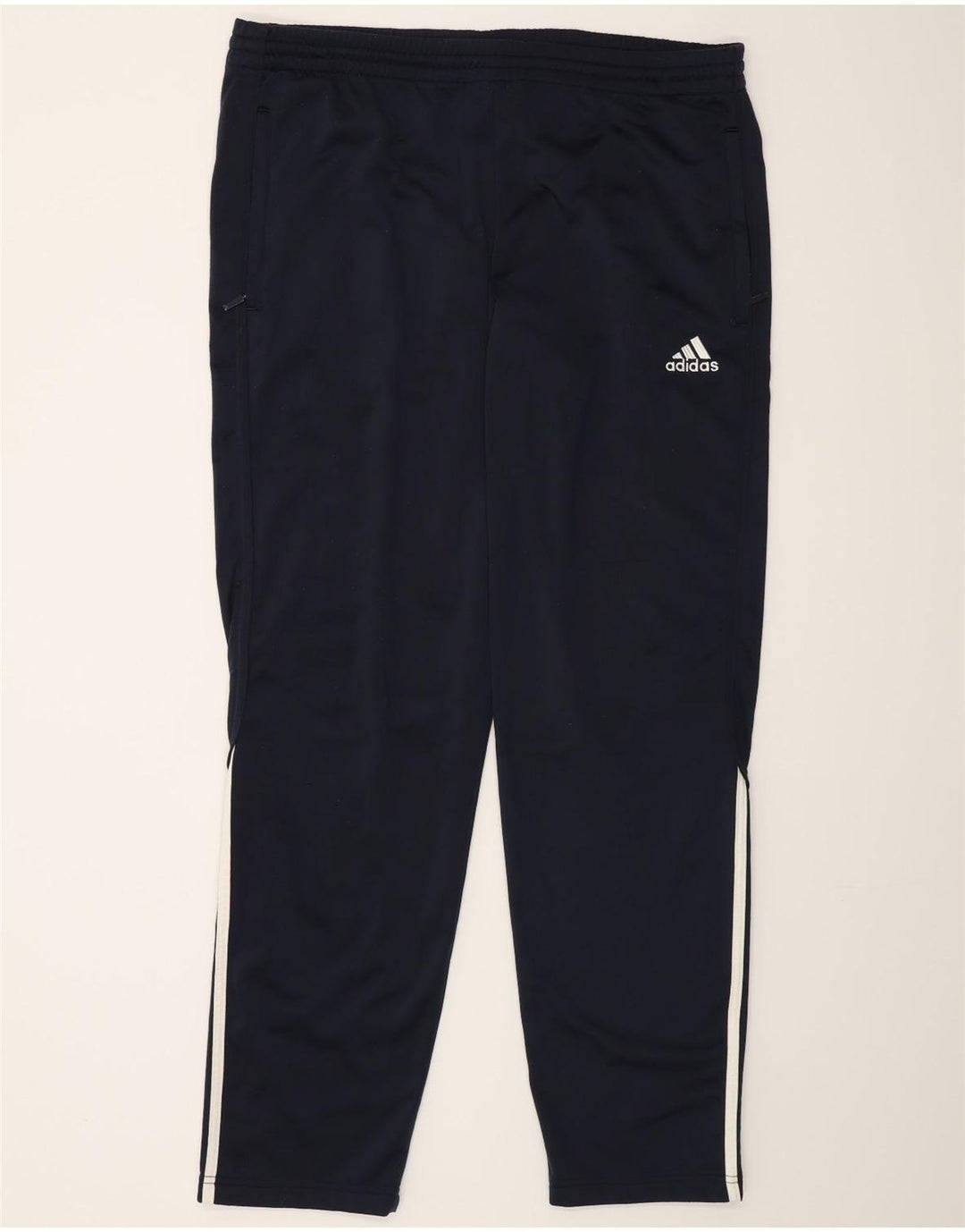 Adidas Mens Tracksuit Trousers UK 40/42 Medium  Navy Blue Polyester