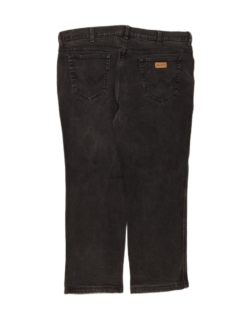 WRANGLER Mens Texas Stretch Straight Jeans W42 L28 Black Cotton Vintage Wrangler and Second-Hand Wrangler from Messina Hembry 