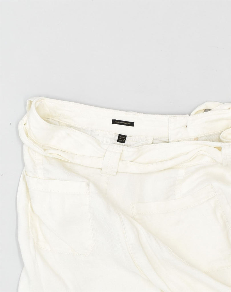 MASSIMO DUTTI Womens Casual Shorts EU 40 Medium W30 White | Vintage Massimo Dutti | Thrift | Second-Hand Massimo Dutti | Used Clothing | Messina Hembry 