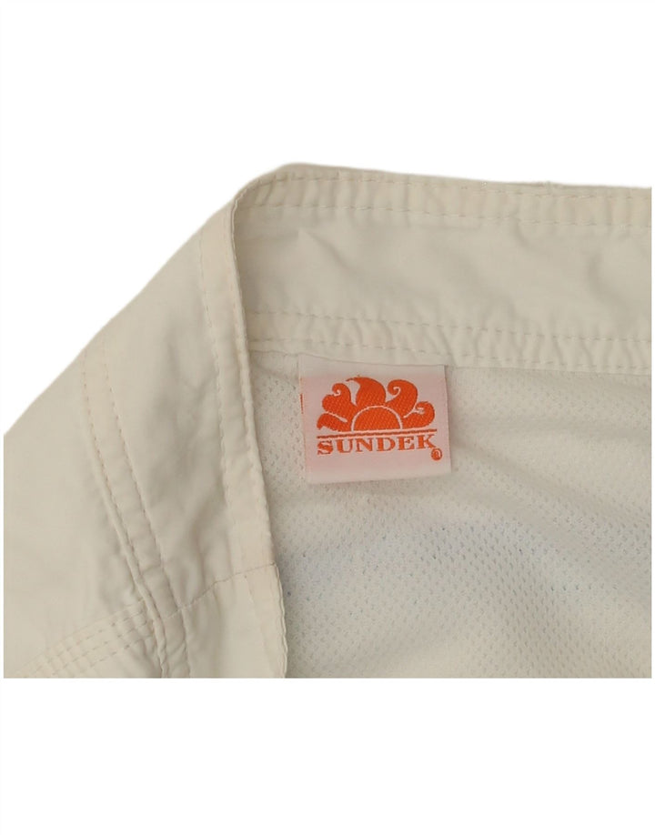Sundek Mens Swimming Shorts Large White