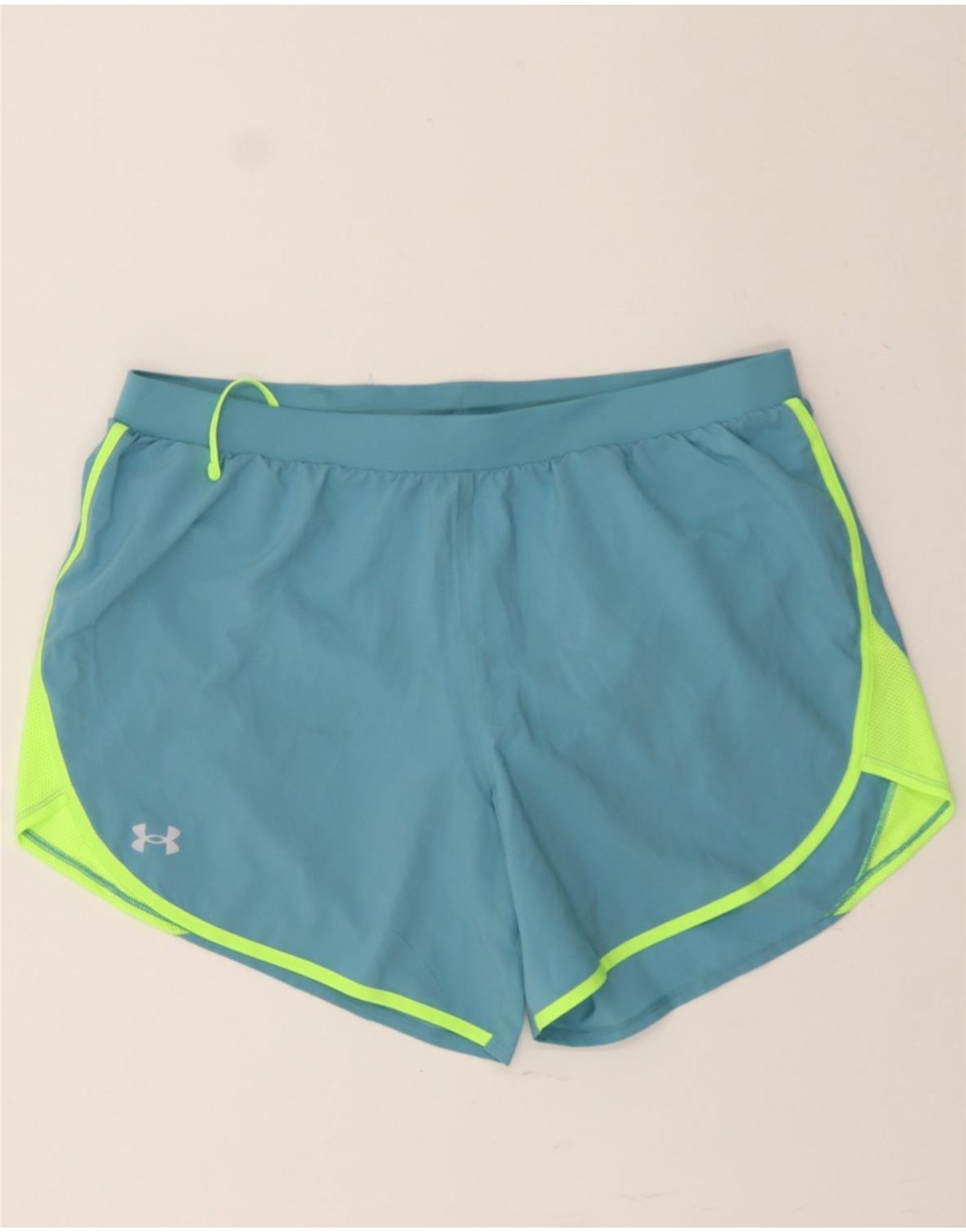 UNDER ARMOUR Womens Sport Shorts UK 18 XL Blue Colourblock