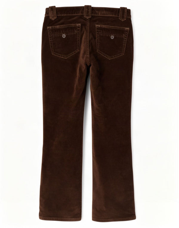 Gap Womens Stretch Bootcut Velour Casual Trousers W30 L30 Brown