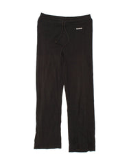 REEBOK Womens Tracksuit Trousers UK 10 Small Black Cotton