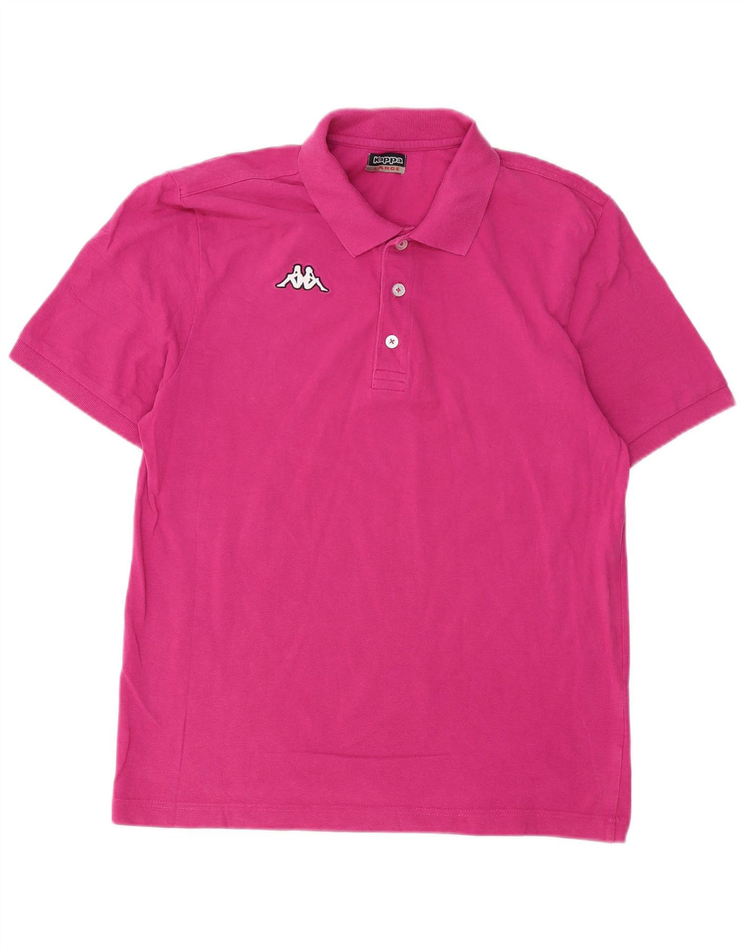 KAPPA Mens Polo Shirt Large Pink