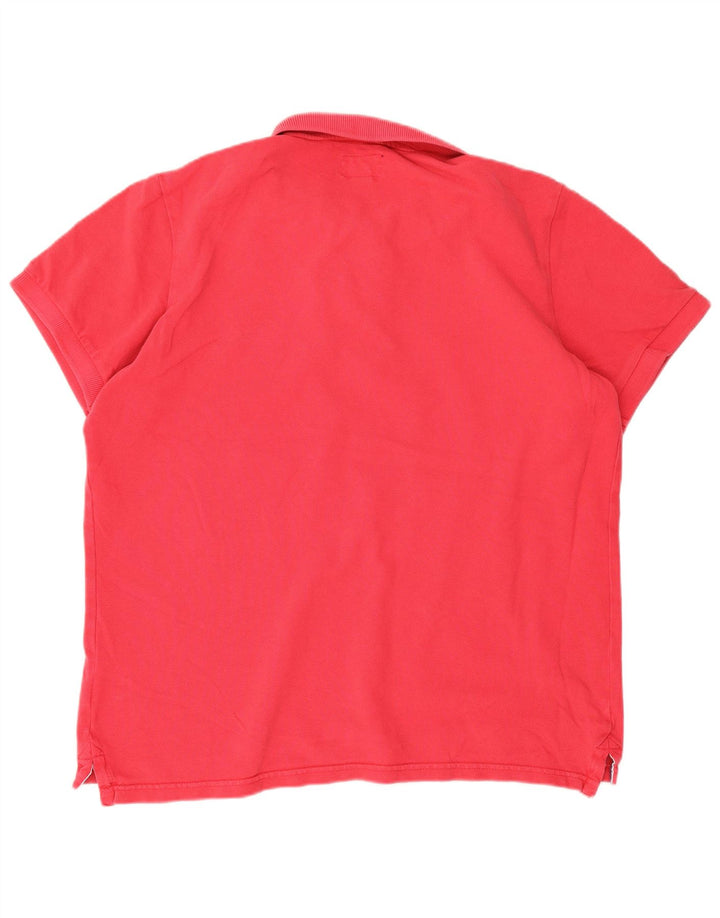 Superdry Mens Polo Shirt XL Red Cotton