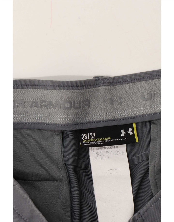 Under Armour Mens Straight Chino Trousers W38 L32 Grey