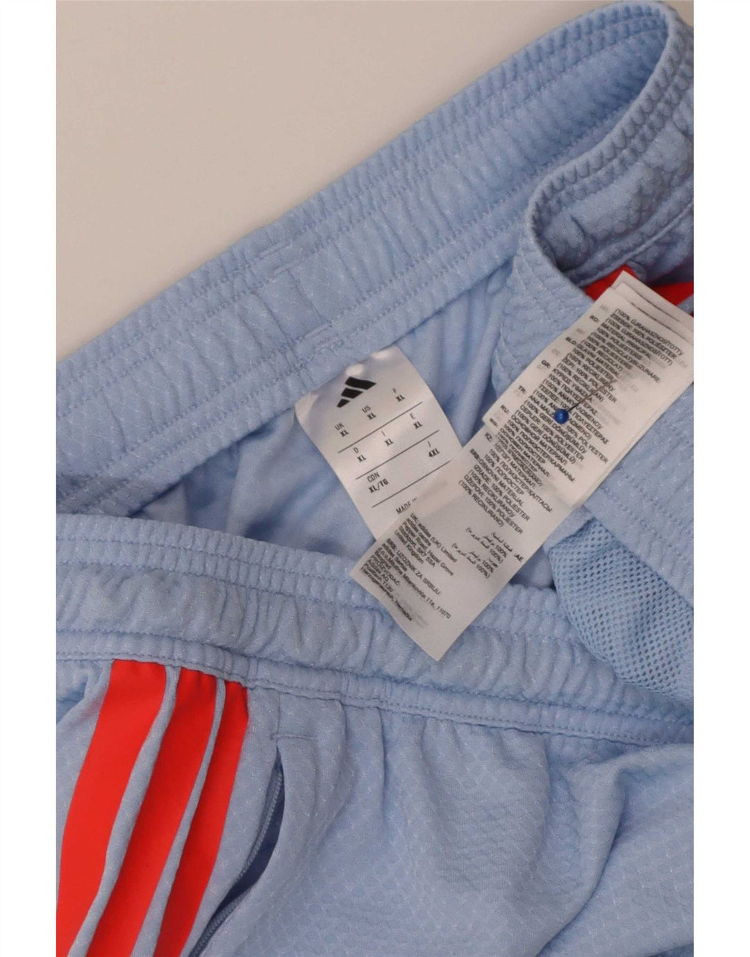 Adidas Mens Sport Shorts XL Blue Colourblock Polyester
