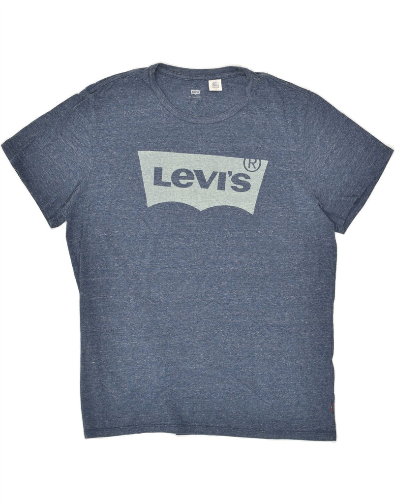 LEVI'S Mens Graphic T-Shirt Top Large Blue Cotton | Vintage Levi's | Thrift | Second-Hand Levi's | Used Clothing | Messina Hembry 