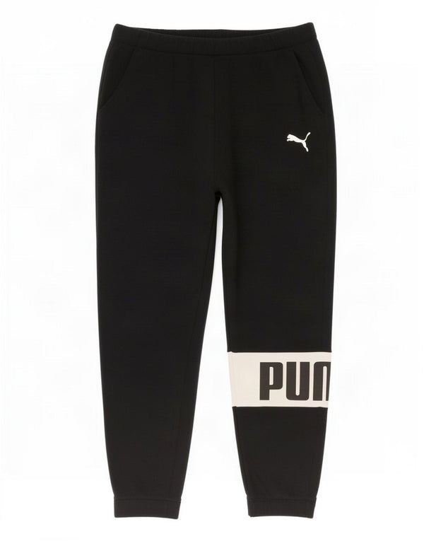 Puma Mens Graphic Tracksuit Trousers Joggers XL Black Colourblock