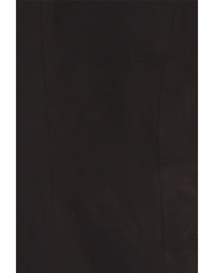 Ted Baker Womens 1 Button Blazer Jacket Size 3 Medium Black Polyester