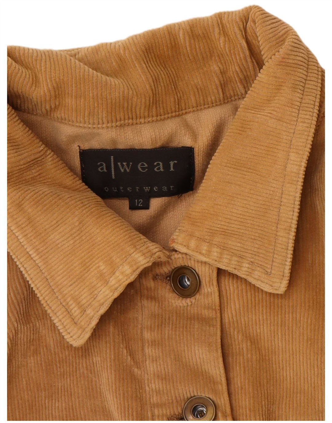 A Wear Womens Corduroy Jacket UK 12 Medium  Beige Cotton
