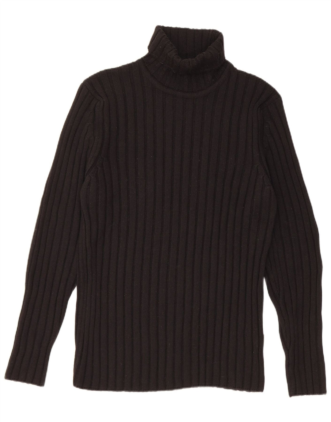 Rifle Mens Roll Neck Jumper Sweater Small Black Merino Wool