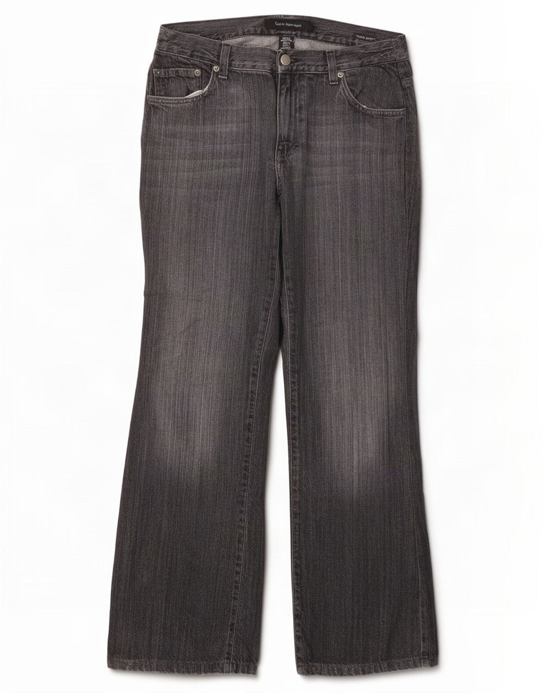 Calvin Klein Womens Low Waist Bootcut Jeans W30 L30 Grey Cotton