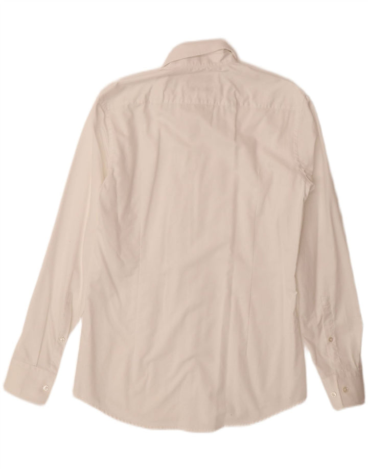 HUGO BOSS Mens Slim Fit Shirt Size 38 15 Medium White